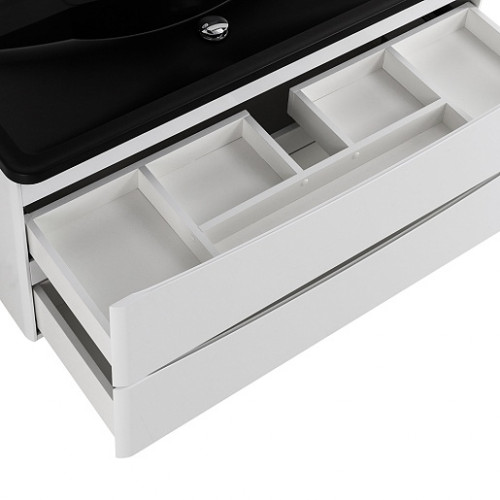 BelBagno Тумба с раковиной Acqua 120 подвесная Bianco Lucido с раковиной BB1200/455-LV-ART-ALR-NERO