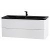 BelBagno Тумба с раковиной Acqua 120 подвесная Bianco Lucido с раковиной BB1200/455-LV-ART-ALR-NERO