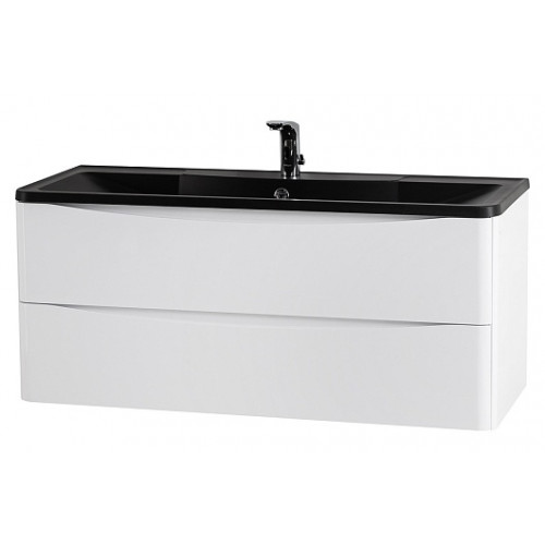 BelBagno Тумба с раковиной Acqua 120 подвесная Bianco Lucido с раковиной BB1200/455-LV-ART-ALR-NERO