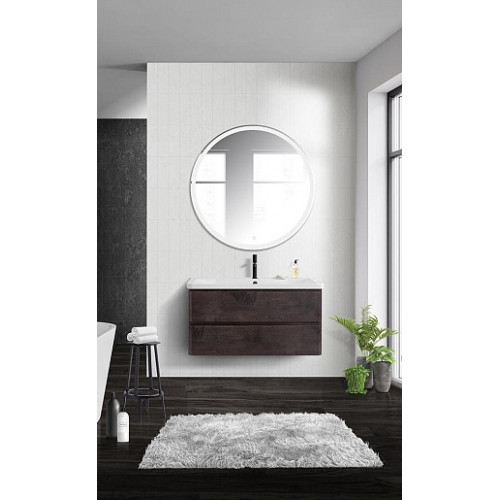 BelBagno Тумба с раковиной Albano 100 подвесная Rovere Nature Grigio