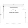 BelBagno Тумба с раковиной Marino-H60 100 подвесная Rovere Moro