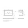BelBagno Мебель для ванной Kraft 39 80 Bianco Opaco с раковиной BB-8099-3-70