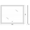 BelBagno Зеркало SPC-GRT-800-800-LED-TCH-WARM