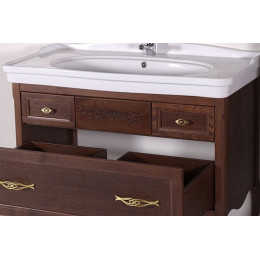 ASB-Woodline Тумба с раковиной Модерн 105 антикварный орех