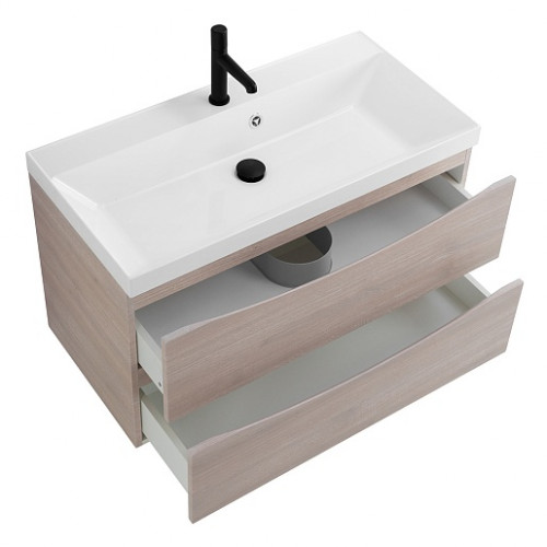 BelBagno Тумба с раковиной Marino 80 подвесная Rovere Grigio