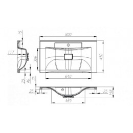 BelBagno Мебель для ванной MARINO 800 Rovere Grigio