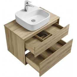 Акватон Тумба с раковиной Либерти 75 Одри Soft дуб эльвезия