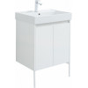Aquanet Тумба с раковиной Nova Lite 60 2 дверцы подвесная белая глянцевая