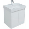 Aquanet Тумба с раковиной Nova Lite 60 2 дверцы подвесная белая глянцевая