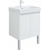 Aquanet Тумба с раковиной Nova Lite 60 2 дверцы подвесная белая глянцевая