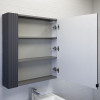 Comforty Зеркальный шкаф Лима 70 антрацит
