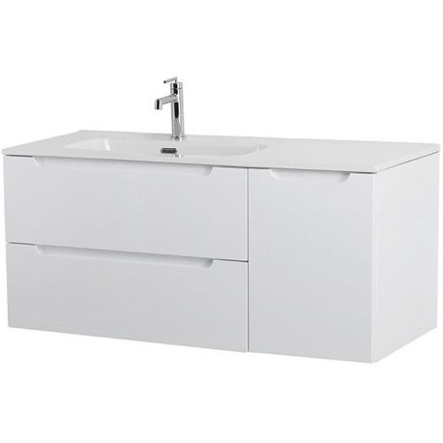 BelBagno Тумба с раковиной Etna 120 L подвесная Bianco Lucido