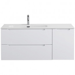 BelBagno Тумба с раковиной Etna 120 L подвесная Bianco Lucido