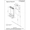 Бриклаер Зеркало для ванной Чили / Куба 55 цемент