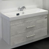 Comforty Тумба с раковиной Никосия 80П подвесная дуб белый