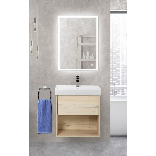 BelBagno Тумба с раковиной Neon 60 подвесная Pino Bianco