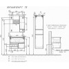 Comforty Зеркальный шкаф Франкфурт 75 дуб шоколадно-коричневый/черный
