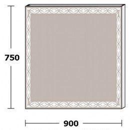 De Aqua Зеркало Тренд 9075 TRN 404 090