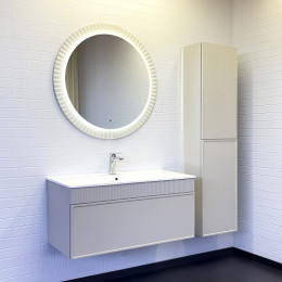 Comforty Зеркало Мадрид 90 с бесконтактным выключателем белое