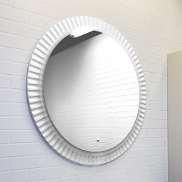 Comforty Зеркало Мадрид 90 с бесконтактным выключателем белое