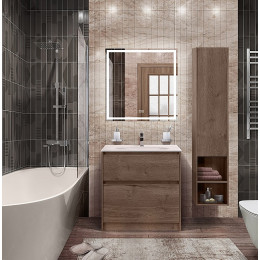 BelBagno Мебель для ванной Kraft 80 напольная Rovere Tabacco с раковиной LOV-800-LVB