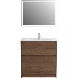 BelBagno Мебель для ванной Kraft 80 напольная Rovere Tabacco с раковиной LOV-800-LVB