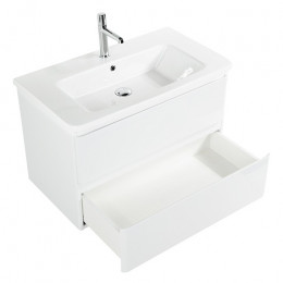 BelBagno Тумба с раковиной Albano-Cer 80 подвесная Bianco Lucido