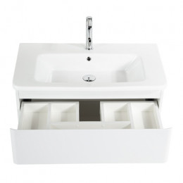 BelBagno Тумба с раковиной Albano-Cer 80 подвесная Bianco Lucido