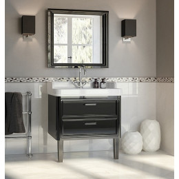 Kerama Marazzi Тумба под раковину Pompei 80, 2 ящика, черная