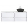 BelBagno Тумба с раковиной Kraft 120 подвесная Bianco Opaco столешница EK-120-AS-BL-R