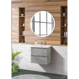 BelBagno Тумба с раковиной Albano-Cer 50 подвесная Cemento Verona Grigio