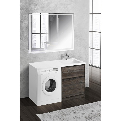 BelBagno Тумба с раковиной Kraft LVD 58 напольная Pino Pasadena под стиральную машину правосторонняя