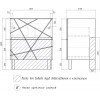 Vigo Тумба с раковиной Geometry 2-700 Como белая