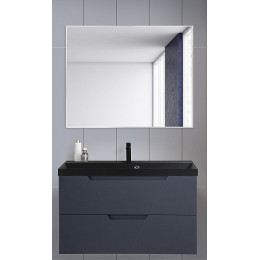 BelBagno Мебель для ванной Vittoria 100 подвесная Grigio Opaco с раковиной BB1000/450-LV-ART-AST-NERO