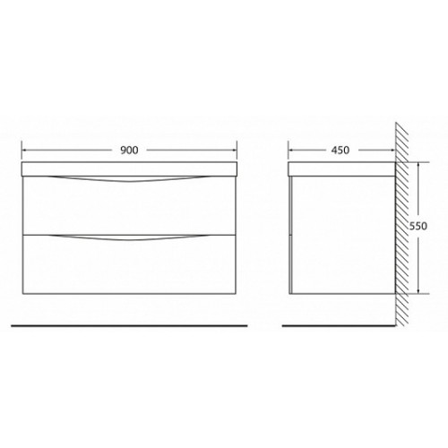 BelBagno Мебель для ванной MARINO 900 Rovere Grigio