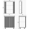 Comforty Мебель для ванной Лима 70 белая матовая