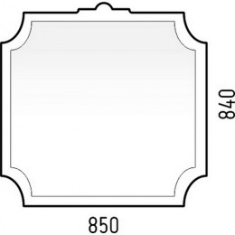 Corozo Зеркало Манойр 85 белое