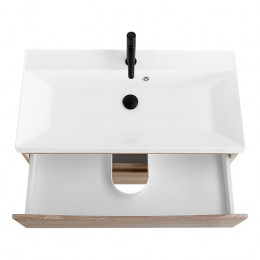BelBagno Тумба с раковиной Marino 80 подвесная Rovere Bianco с раковиной 80/45 MR-AST