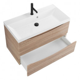 BelBagno Тумба с раковиной Marino 80 подвесная Rovere Bianco с раковиной 80/45 MR-AST