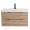 BelBagno Тумба с раковиной Marino 80 подвесная Rovere Bianco с раковиной 80/45 MR-AST