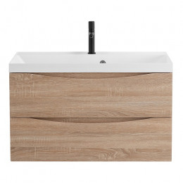 BelBagno Тумба с раковиной Marino 80 подвесная Rovere Bianco с раковиной 80/45 MR-AST