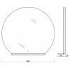 BelBagno Зеркало SPC-RNG-900-LED-TCH-MENS