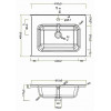 BelBagno Мебель для ванной Kraft 60 напольная Bianco Opaco раковина BB600ETL