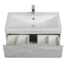 BelBagno Тумба с раковиной Albano 90 подвесная Rovere Vintage Bianco
