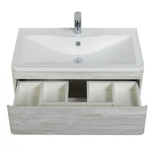 BelBagno Тумба с раковиной Albano 90 подвесная Rovere Vintage Bianco