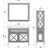 ASB-Woodline Зеркало для ванной Монте 100