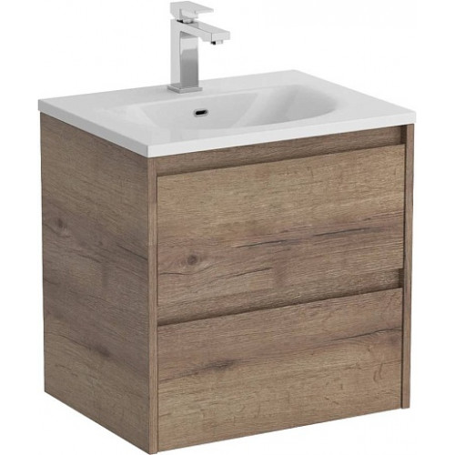 BelBagno Тумба с раковиной Kraft 39 50 подвесная Rovere Tabacco с раковиной BB-8099-3-50