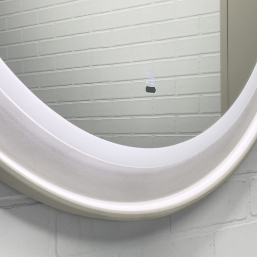 Comforty Зеркало Ереван 80 с подогревом и бесконтактным выключателем серый шёлк