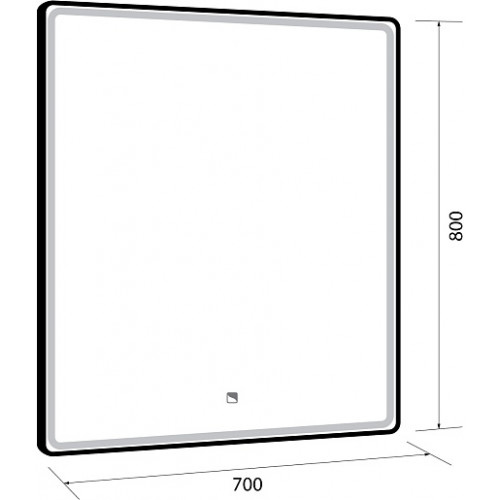 Dreja Зеркало Point 70x80 Led-подсветка