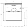 BelBagno Тумба с раковиной Marino-H60 60 подвесная Rovere Moro
